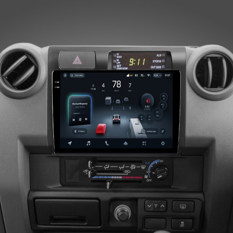 Android head unit Teyes CC4 Pro 12+256 Gb Toyota Land Cruiser 70 Series LC 79 2007-2020 9" 2k