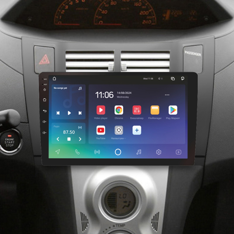 Android head unit SIGMA PRO 9464 ANDROID 10 4+64 Gb 4G DSP Toyota Yaris XP90 2005-2012 (F1) 9"
