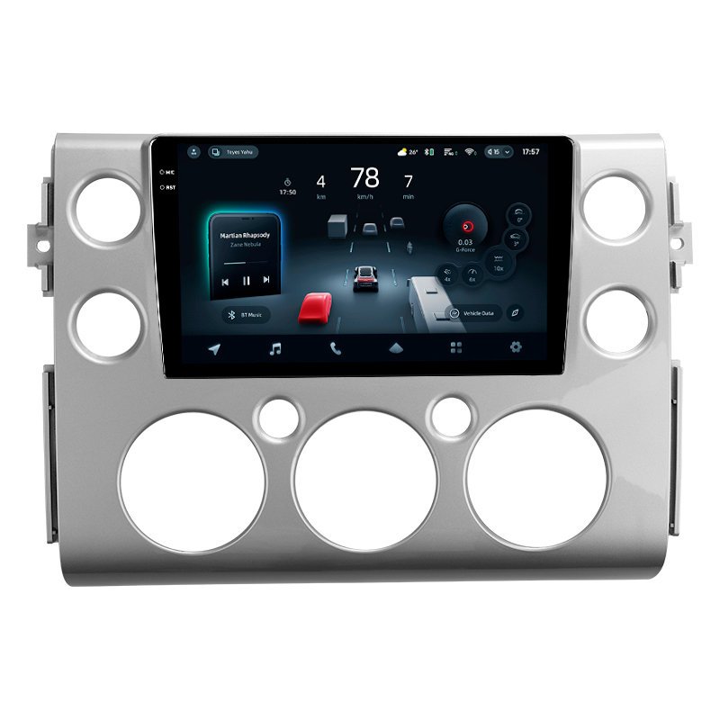 Android head unit Teyes CC4 Pro 8+128 Gb Toyota FJ Cruiser J15 2006-2020 (F1) 9" 2k