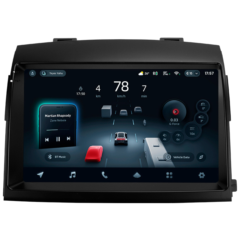 Android head unit Teyes CC4 Pro 12+256 Gb Toyota Sienna 2 II XL20 2003-2010 9" 2k