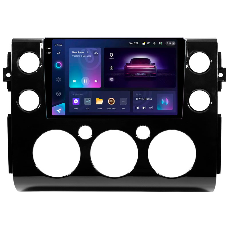 Android head unit Teyes CC3 4+64 Gb Toyota FJ Cruiser J15 2006-2020 (F2) 9" 2k
