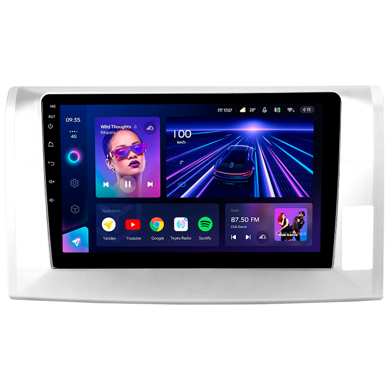 Android head unit Teyes CC3 4+32 Gb Toyota Previa XR50 2006 - 2019 9"