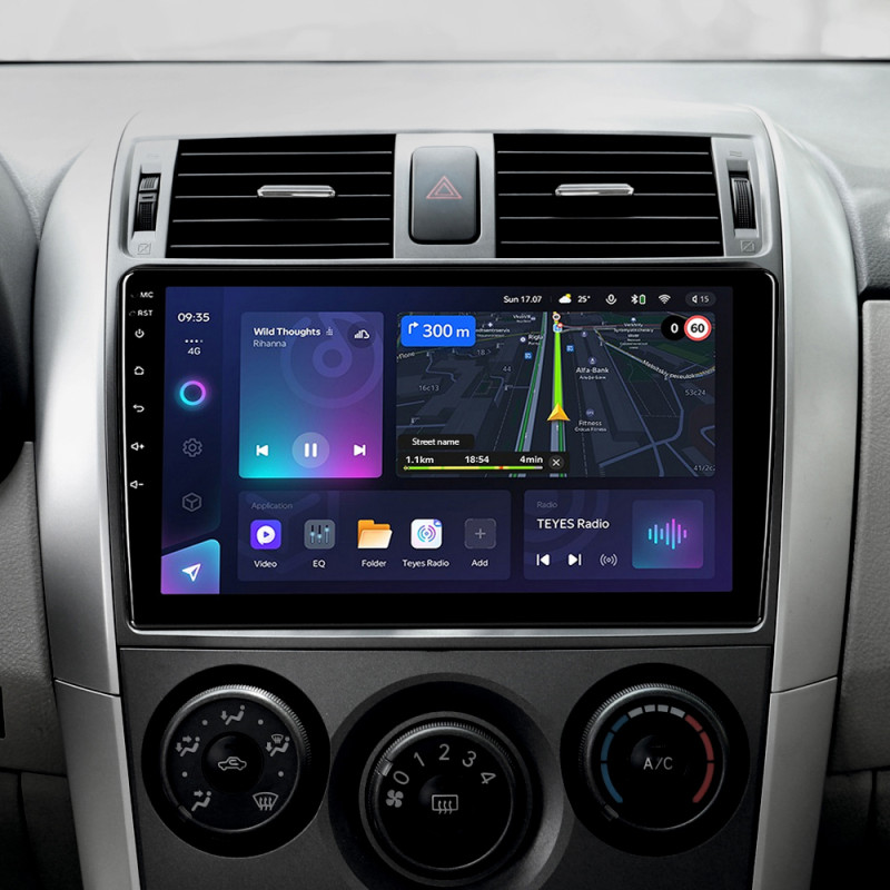 Android head unit Teyes CC3L 4+64 Gb Toyota Corolla 10 E140 E150 2006-2013 (A) 9"