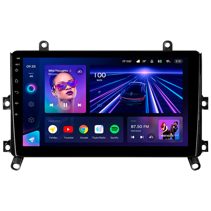 Android head unit Teyes CC3 4+32 Gb Toyota Highlander 4 XU70 2019-2021 9" (L1)