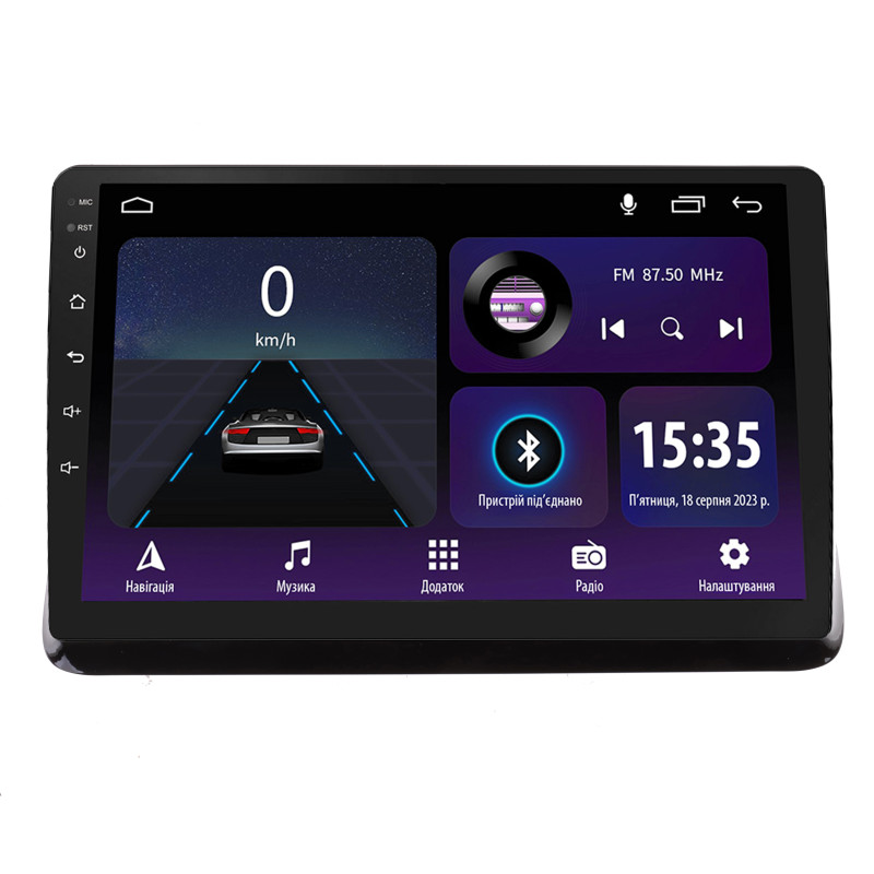 Android head unit SIGMA E10232 ANDROID 10 2+32 Gb Toyota NOAH ESQUIRE VOXY 2014-2018 UV Black 10"