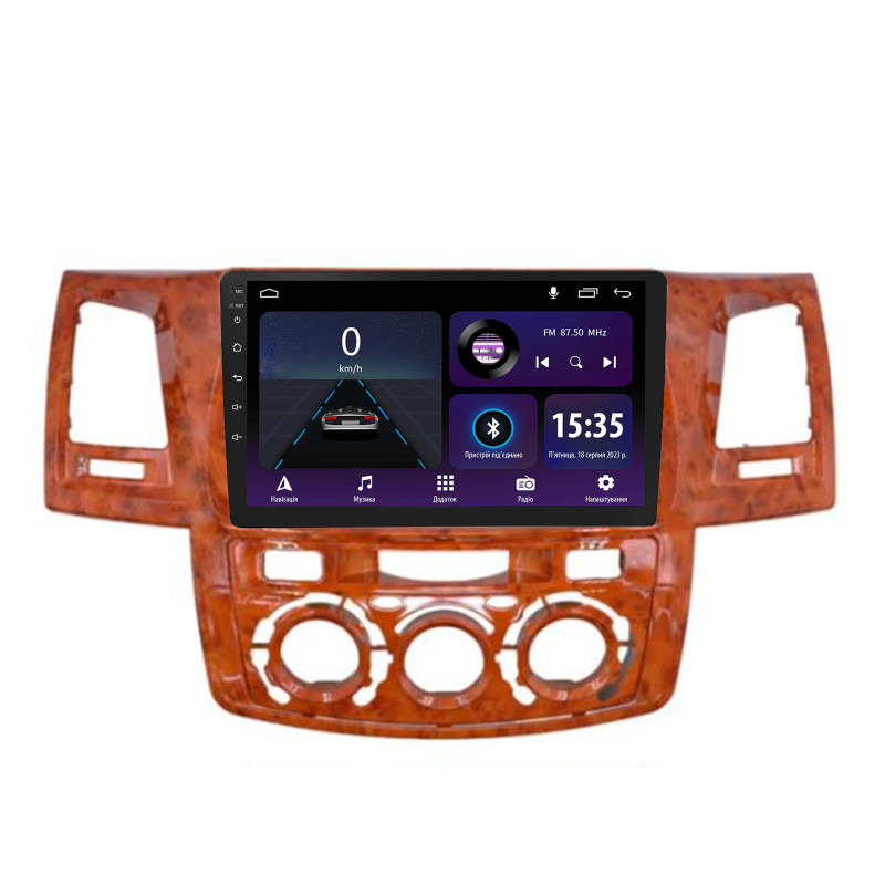 Android head unit SIGMA E9232 ANDROID 10 2+32 Gb Toyota Fortuner 1 AN50 AN60 HILUX Revo Vigo 2008-2014 brown 9"