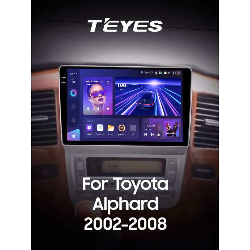 Estéreo de fábrica Teyes CC3 4+32 GB Toyota Alphard 1 H10 (2005–2008, modelo F2), 9