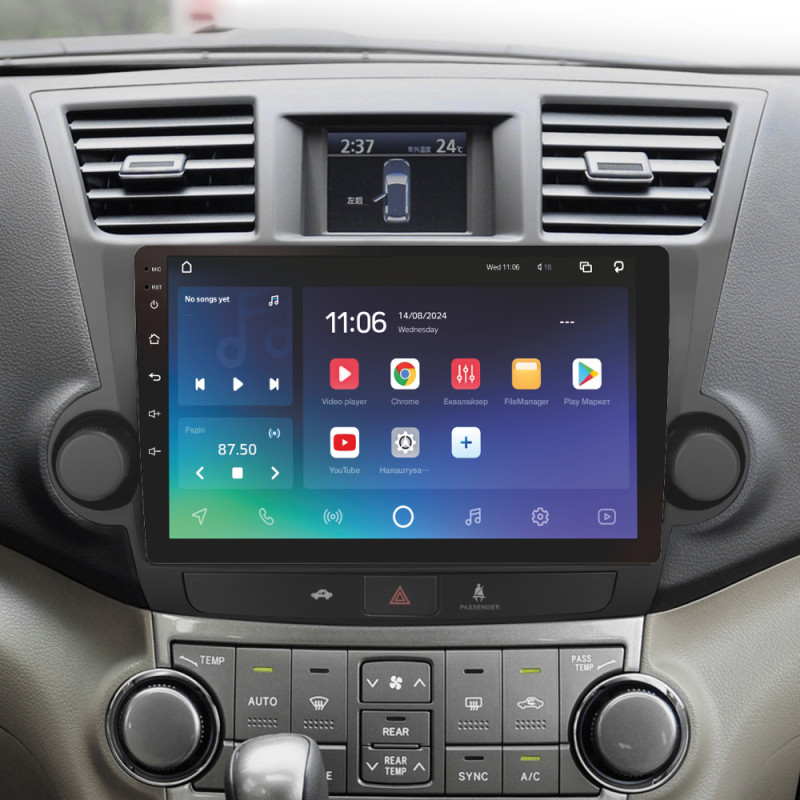 Android head unit SIGMA X10432 ANDROID 10 4+32 Gb 4G DSP Toyota Highlander 2 XU40 2007-2013 (F2) 10" (L1)