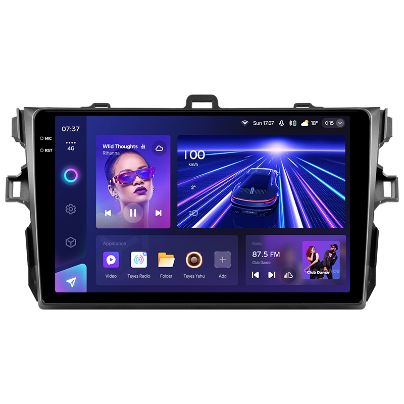 Android head unit Teyes CC3 4+64 Gb Toyota Corolla 10 E140 E150 2006-2013 (B) 9" 2k