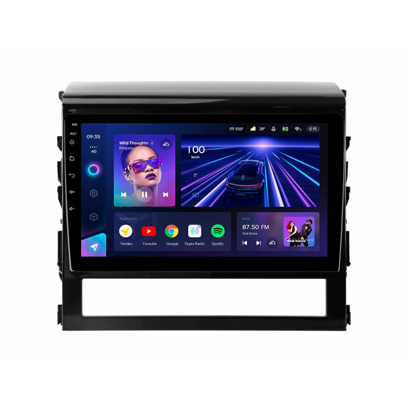Android head unit Teyes CC3 4+32 Gb Toyota Land Cruiser 200 11 2015-2020 9"