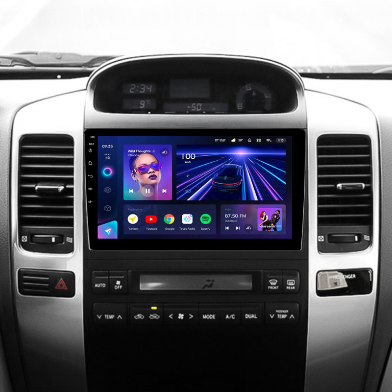 Android head unit Teyes CC3 4+32 Gb Toyota Land Cruiser Prado 120 3 III For Lexus GX470 GX 470 J120 2002-2009 (F1) (A) 9"