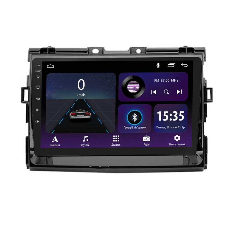 Magetófono de a bordo SIGMA E9232 ANDROID 10 2+32 GB para Toyota Estima 2006–2012, 9