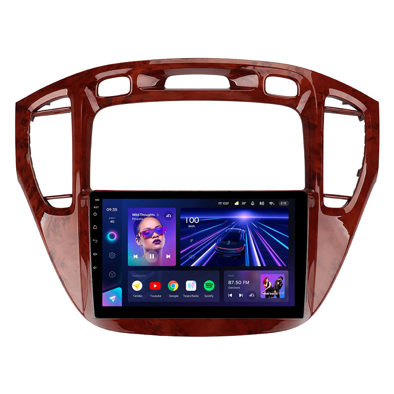 Android head unit Teyes CC3 4+32 Gb Toyota Highlander 1 XU20 2001-2007 9" (L1)