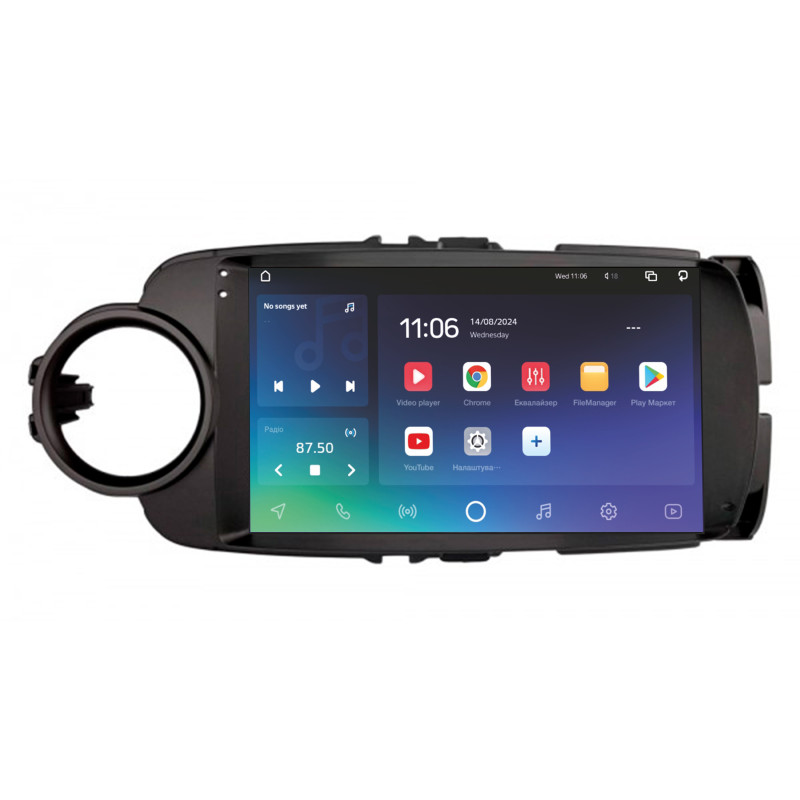 Android head unit SIGMA X9464 ANDROID 10 4+64 Gb 4G DSP Toyota Yaris Vios 2012-2017 Black 9"