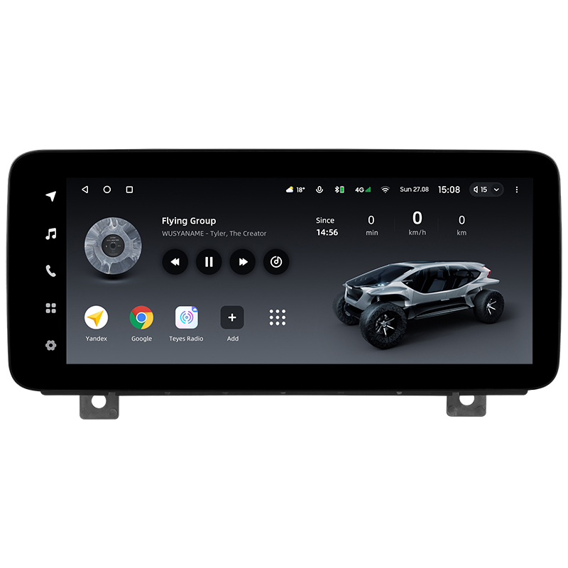 Android head unit Teyes LUX ONE 6+128 Gb with 360° surround view° Toyota Land Cruiser J300 300 (F1) 2021-2023 (A) 12.3" (L1)