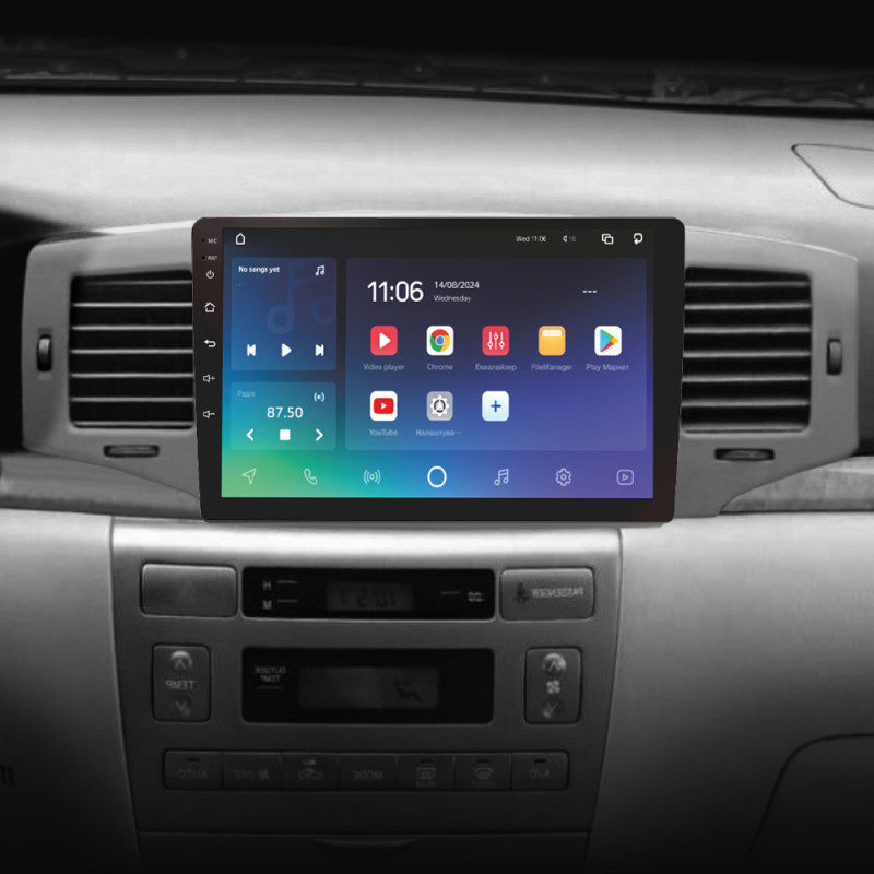 Android head unit SIGMA X9432 ANDROID 10 4+32 Gb 4G DSP Toyota Corolla 9 E120 2004-2006 9"