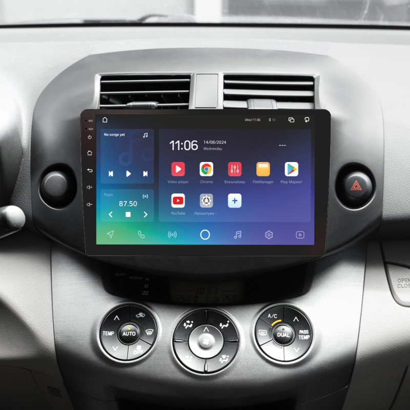 Android head unit SIGMA X10432 ANDROID 10 4+32 Gb 4G DSP Toyota RAV4 3 XA30 (F2) 2005-2013 10"
