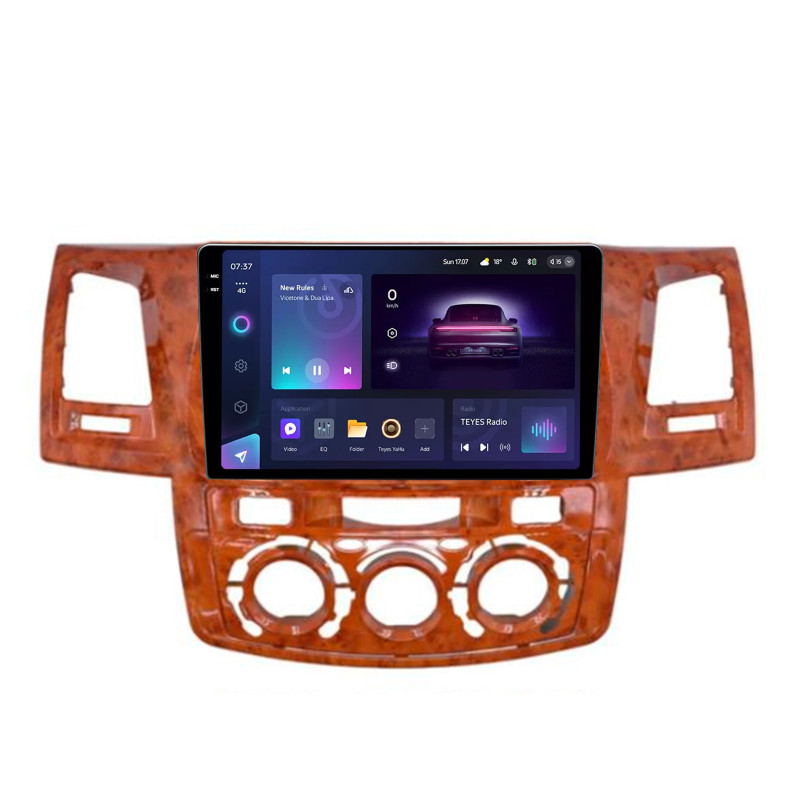 Android head unit Teyes CC3 4+32 Gb Toyota Fortuner 1 AN50 AN60 HILUX Revo Vigo 2008-2014 brown 9" 2k