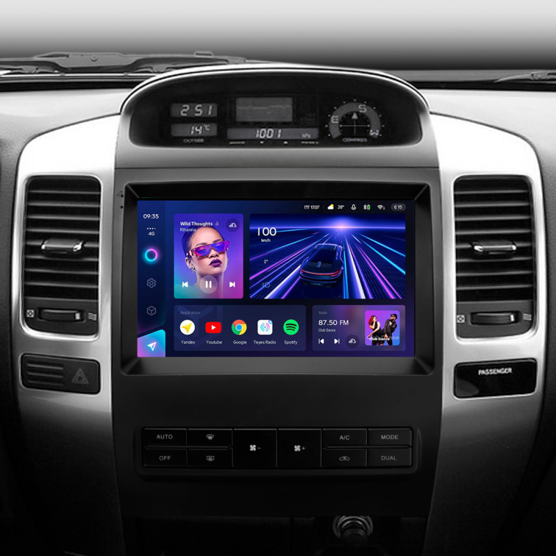 Stamm-Magnetophon Teyes CC3 4+32 GB Toyota Land Cruiser Prado 120 für Lexus GX470 GX 470 J120 (2004–2009, F2) 9