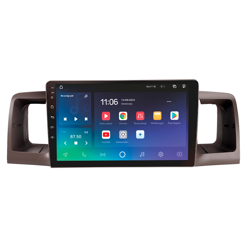 Android head unit SIGMA X9464 ANDROID 10 4+64 Gb 4G DSP Toyota Corolla E130 E120 2000-2004 9"