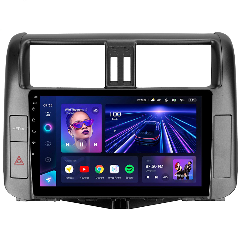 Android head unit Teyes CC3 4+32 Gb Toyota Land Cruiser Prado 150 2009-2013 (C) 9" (L2)