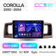 Android head unit Teyes CC3 6+128 Gb with 360° surround view° Toyota Corolla E130 E120 2000-2004 9" 2k