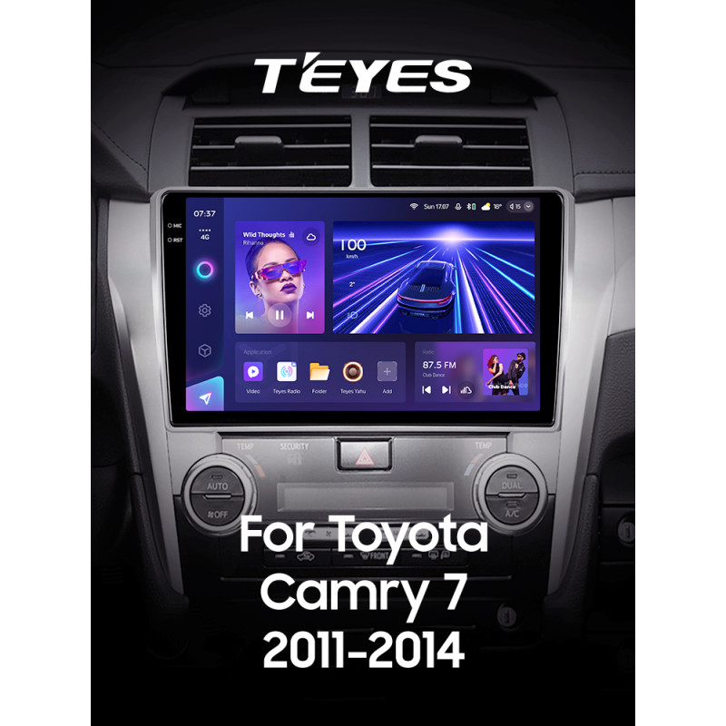 Android head unit Teyes CC3 6+128 Gb with 360° surround view° Toyota Camry 7 XV 50 55 2011-2014 (A) 10" 2k