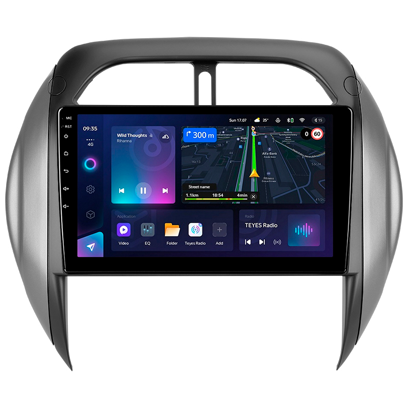 Android head unit Teyes CC3L 4+64 Gb Toyota RAV4 2 CA20 CA20W XA20 2003-2005 (F4) 9"