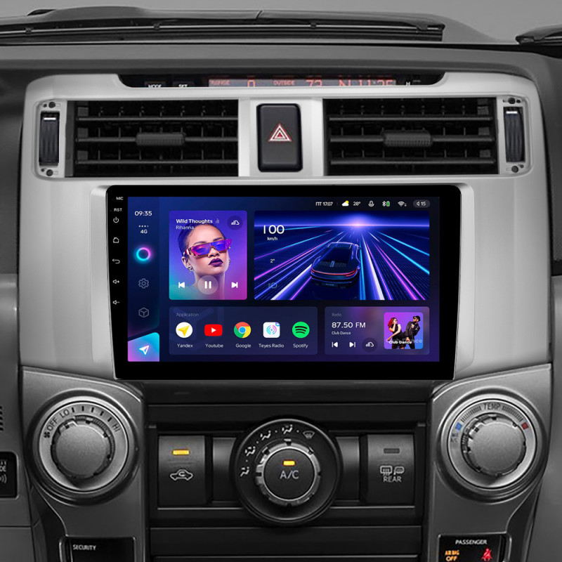 Android head unit Teyes CC3 4+32 Gb Toyota 4Runner 5 N280 2009 - 2020 9"