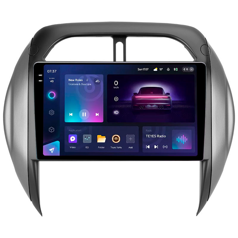 Android head unit Teyes CC3 4+64 Gb Toyota RAV4 2 CA20 CA20W XA20 2003-2005 (F4) 9" 2k