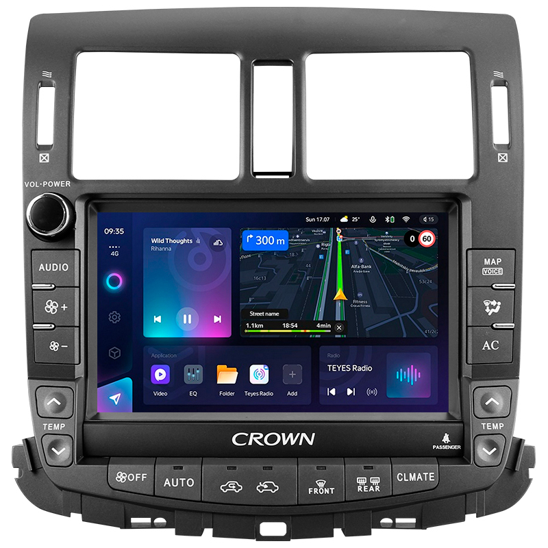 Android head unit Teyes CC3L 4+32 Gb Toyota Crown 13 S200 2008-2012 (A) 9" (L2)