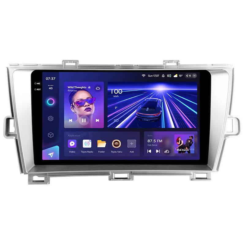 Android head unit Teyes CC3 4+64 Gb Toyota Prius XW30 2009-2015 9" 2k