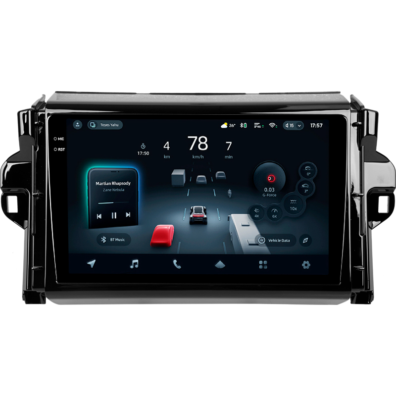 Android head unit Teyes CC4 Pro 12+256 Gb Toyota Fortuner 2 2015-2018 9" 2k