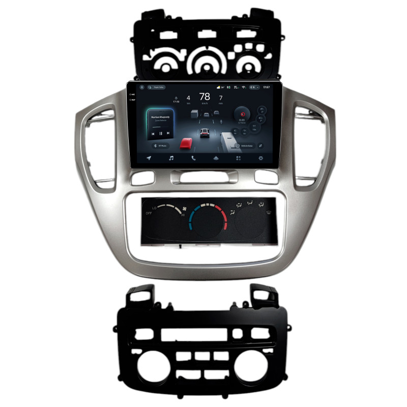 Android head unit Teyes CC4 Pro 12+256 Gb Toyota HIGHLANDER 2001-2003 Sliver KIT 9" 2k (L1)