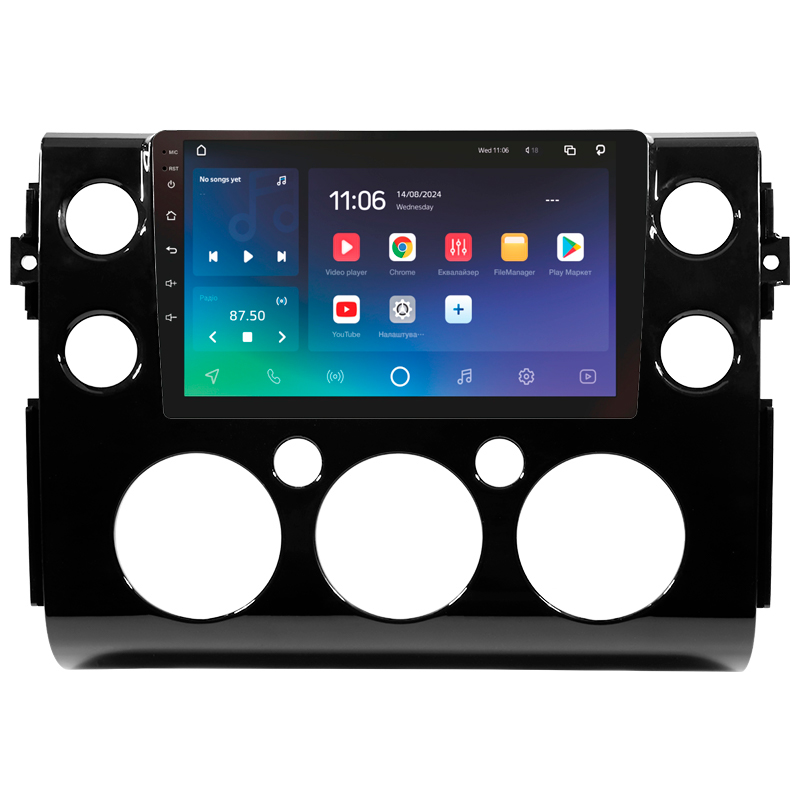 Android head unit SIGMA X9432 ANDROID 10 4+32 Gb 4G DSP Toyota FJ Cruiser J15 2006-2020 (F2) 9"