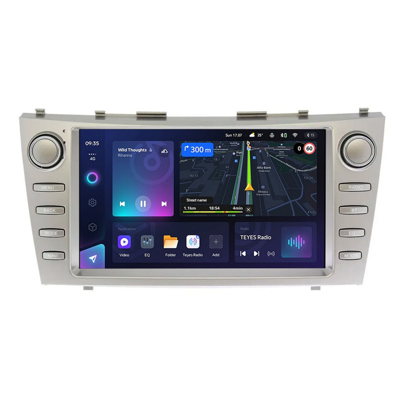 Android head unit Teyes CC3L 4+32 Gb Toyota Camry 6 XV 40 50 2006-2011 old with button 9"