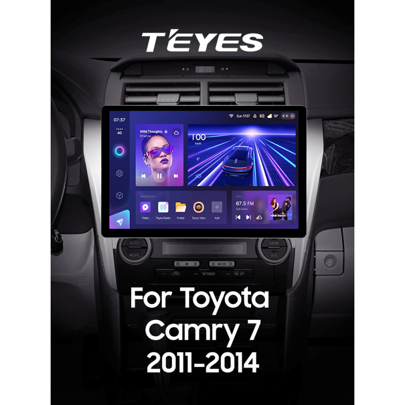 Štátní magnetofon Teyes CC3 4+32 GB pro Toyota Camry 7 XV 50 55 (2011–2014, typ B), 13