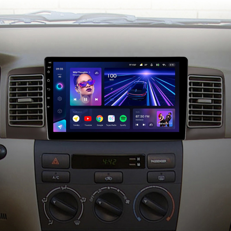 Android head unit Teyes CC3 4+32 Gb Toyota Corolla E130 E120 2000-2004 9"