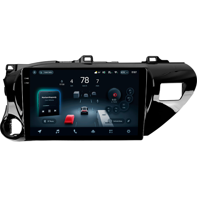 Android head unit Teyes CC4 Pro 12+256 Gb Toyota Hilux Pick Up AN120 2015-2020 10" 2k (L1)