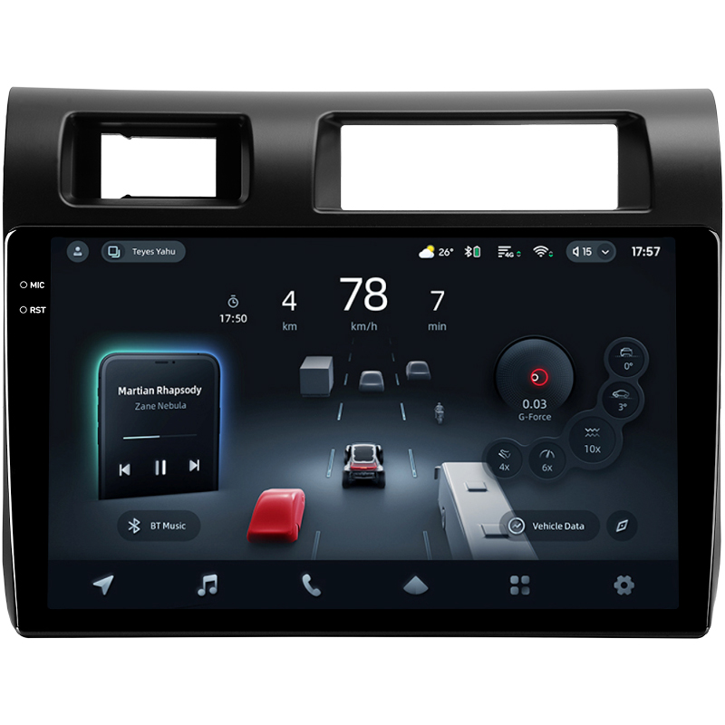 Android head unit Teyes CC4 Pro 8+128 Gb Toyota Land Cruiser 70 Series LC 79 2007-2020 9" 2k