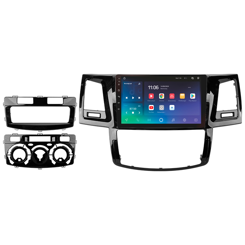 Android head unit SIGMA PRO 9464 ANDROID 10 4+64 Gb 4G DSP Toyota Fortuner 1 AN50 AN60 HILUX Revo Vigo (F2) 2005-2007 9"