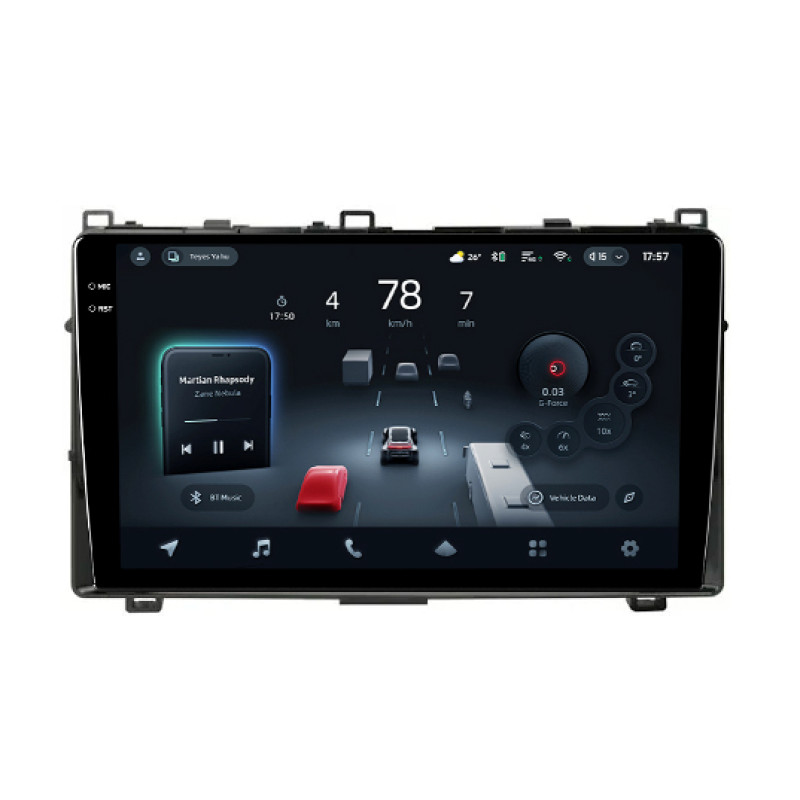 Android head unit Teyes CC4 Pro 8+128 Gb Toyota Corolla 11 2017-2018 9" 2k