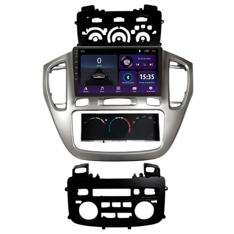 Stacja głośnikowa SIGMA E9232 ANDROID 10 2+32 GB do Toyota Highlander 2001–2003 (srebrny) KIT 9