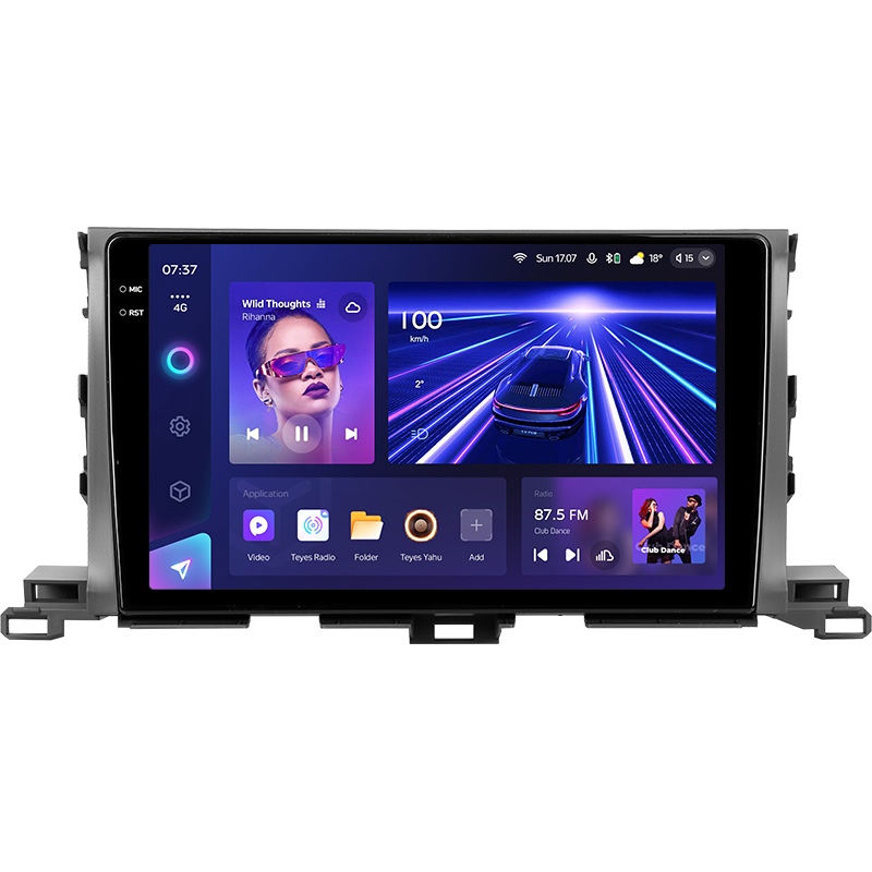 Android head unit Teyes CC3 4+32 Gb Toyota Highlander 3 XU50 2013-2018 10" 2k (L1)