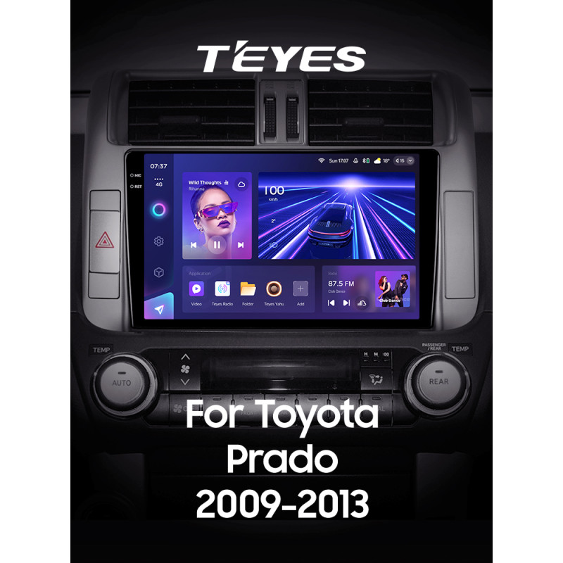 Android head unit Teyes CC3 4+64 Gb Toyota Land Cruiser Prado 150 2009-2013 (C) 9" 2k (L2)