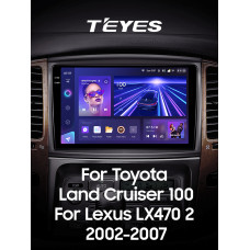 Android head unit Teyes CC3 4+32 Gb Toyota Land Cruiser LC 100-B 2002-2007 (C) 10" 2k (L2)