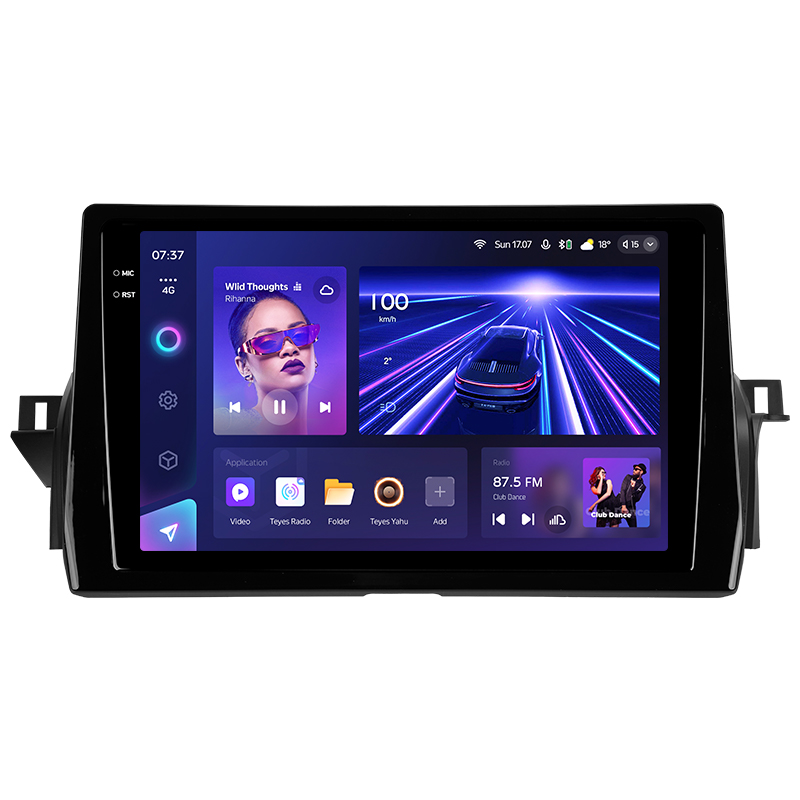 Android head unit Teyes CC3 4+64 Gb Toyota Camry 8 XV70 (1 Din) 2020-2023 10" 1din 2k