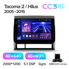 Android head unit Teyes CC3 4+64 Gb Toyota Tacoma 2 N200 Hilux 2005-2015 9" 2k (L1)