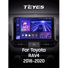 Android head unit Teyes CC3 4+64 Gb Toyota RAV4 5 XA50 (1 Din) 2018-2023 10" 1din 2k