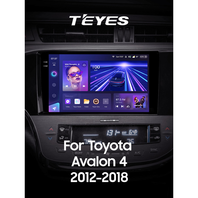 Android head unit Teyes CC3 4+32 Gb Toyota Avalon 4 IV XX40 2012 - 2018 9" 2k (L1)